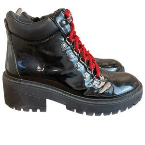 Skechers Teen Spirit Babed Out Boots In Black Size 7.5 Y2K Chunky Goth Punk